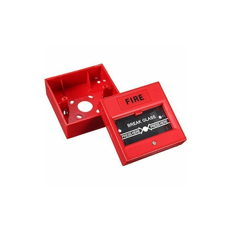 Wired Security Button Hand Breaking Glass Emergency Fire Alarm