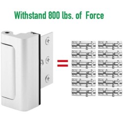 Child Safety Door Reinforced Lock With 3 Inches Stop Aluminum Alloy Hinge Lock
