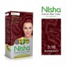 Nisha creme hair color combo pack golden blonde hair colour 60gm + 90ml + 18ml nisha conditioner pack of 2 burgundy & flame red