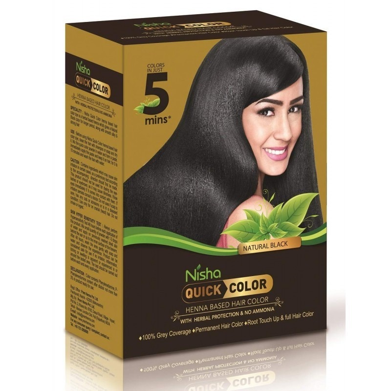 Pack of 10 - 10g Nisha Natural Color Hair Henna Powder (Natural Black) |  eBay