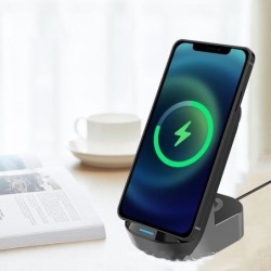 Foldable 3-in-1 Wireless Charger Vertical Stand 15W