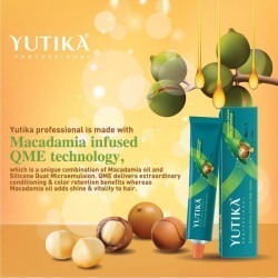 Yutika professional creme hair color 100gm natural black 1.0