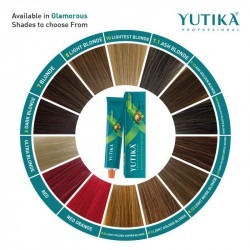 Yutika professional creme hair color 100gm burgundy red brown 4.26