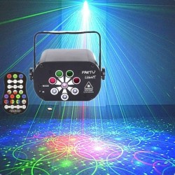 LED Stage Light Laser Projector Disco Lamp With Voice Control Sound  For Home DJ