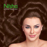 Nisha creme hair colour 3.5 chocolate brown 60gml+60ml+18ml nisha conditioner with natural herbs grey hair coverage pack of 3