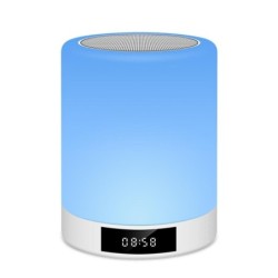 Usb Night Light Rechargeable Bluetooth Speaker Mini Speaker Alarm Clock Speaker