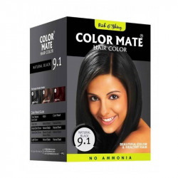 Color Mate No Ammonia Hair Color (9.1 Natural Black)