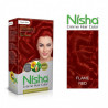 Nisha cream hair color 150 ml/each with rich bright long lasting shine hair color no ammonia flame red pack of 3
