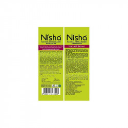 Nisha hair color dye henna-based hair color natural brown hair color dye 30gm each packet natural brown 30gm pack of 12