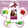Nisha hair color dye henna-based hair color natural brown hair color dye 30gm each packet natural brown 30gm pack of 12
