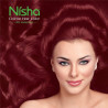 Nisha creme hair color 60gm + 60ml + 18ml nisha conditioner for each combo pack of natural black & burgundy