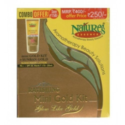 Nature'S Essence Combo Of Mini Gold Facial Kit  And Gold Bleach