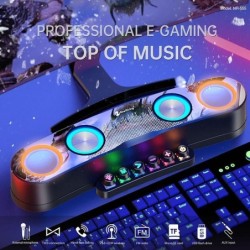 Desktop Colorful Gaming Bluetooth Speaker with LED