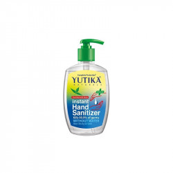 Yutika naturals complete protection 750ml neem hand wash comes with instant 200ml hand sanitizer kills of germs combo pack