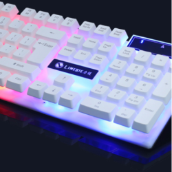 Backlit keyboard and mouse