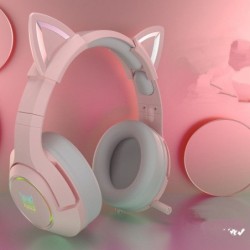 Pink wired earphone cute...
