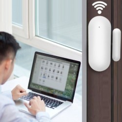 Tuya Wifi Smart Door Magnetic Anti-theft Alarm App Push