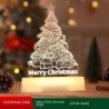Christmas Decoration 3D Lamp Acrylic LED Night Lights New Year Valentines Day