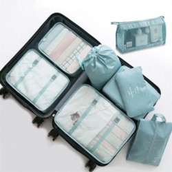 8-piece Set Luggage Divider Bag Travel Storage Clothes Underwear Shoes Organizer