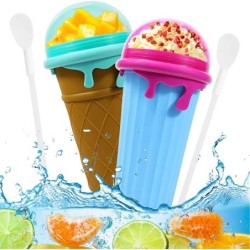 500ml Large Capacity Slushy Cup Summer Squeeze Homemade Juice Water Bottle Quick