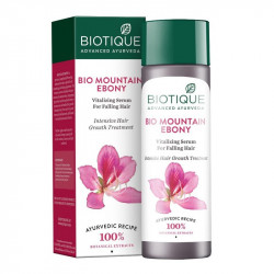 Biotique bio mountain ebony vitalizing serum for falling hair intensive hair growth treatment