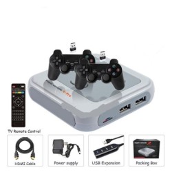 Upgraded PspGame Console Home Arcade Nostalgic Classic Game Tv Set-Top Box (wireless 128 GB)