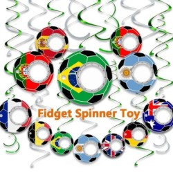 Creative Football World Cup Fidget Spinner Toy Keychain Hand Spinner Anti-Anxiet