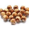 Diy Accessories Light Brown Striped Pine Loose Beads
