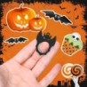 Halloween Creative Fidget Spinner Toy Bat Demon Ghost Keychain Hand Spinner Anti