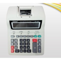 hr-8rc small desktop 12-digit display dual power print calculator