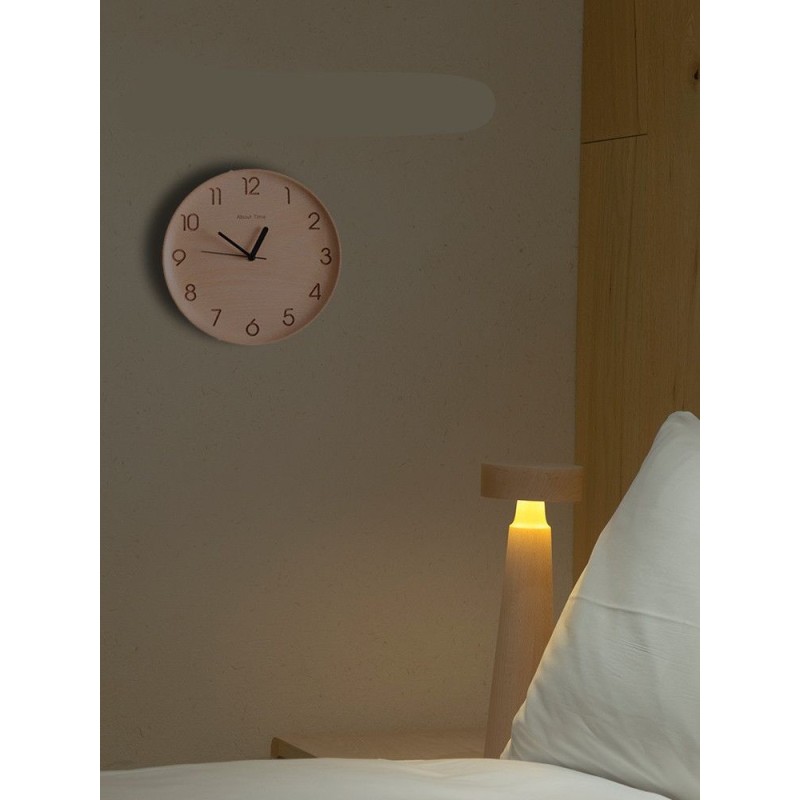 Nordic Beech Wood Simple, Concise, Warm And Versatile Silent Wall Clock