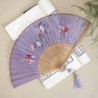 Embroidered Hanfu Embroidered Tuan Fan Portable Folding Summer Silk Su fan