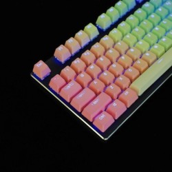 Rainbow Blue Enchantress Big Carbon 109-Key Mechanical KKeyboard Keycap