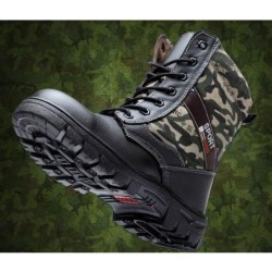 Factory direct labor safety shoes help camouflage winter high plus velvet cold
