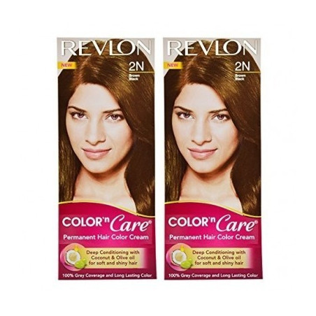 Revlon Combo Of Color N Care Hair Color - Brown Black 2N
