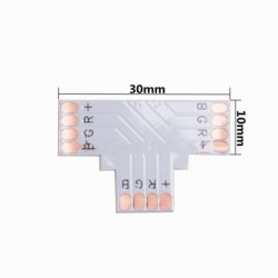 RGB L-shaped T-shaped Cross 10mm 4P Corner Connecting Plate