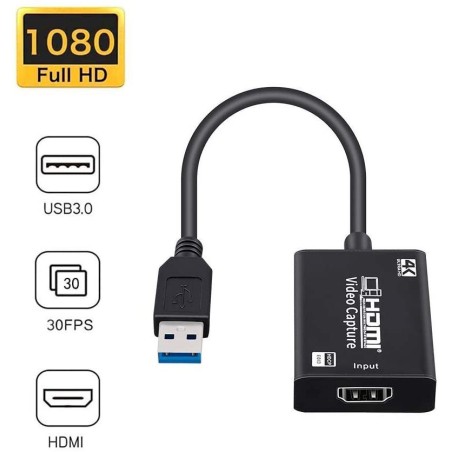 New HDMI Capture Card HD Game Live Broadcast HDMI To USB