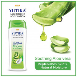 Yutika nourishing body lotion soft touch aloe vera soothing 300ml