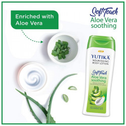 Yutika nourishing body lotion soft touch aloe vera soothing 300ml