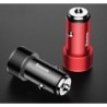 Small Screw Car Charger Dual USB QC3.0 36W Flash Charger