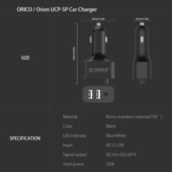 ORICO fast charge qc3.0 car...