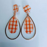 Drop shaped earrings indowestern style for girls nd women