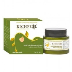 Richfeel Peach Massage Cream Prevents Skin From  Ageing 100Gm