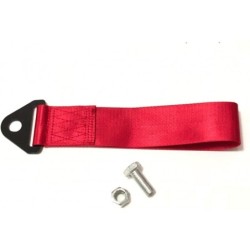 DORHEA Racing Tow Strap Red High Strength Tow Strap Universal Cars Set Belt  Nylon Strap Traction Rope Trailer Hook Compatible with Front or Rear