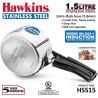 Hawkins 1.5 Litre Pressure Cooker, Stainless Steel  ,  Silver