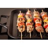 Bamboo Wooden BBQ Skewers Stick for Kabab, Paneer Tikka, Seekh, Barbeque, Grilling and Appetizers Fruit Cocktails (8 Inch)