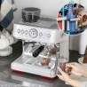 20Bar Italian Espresso Machine with Grinder, Milk Frother, and 2.8L Water Tank - 2200W Semi-Automatic Espresso Maker