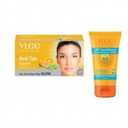 Vlcc Anti Tan Facial Kit 60Gm + Vlcc Skin Radiance Spf 40 Gel 50Ml