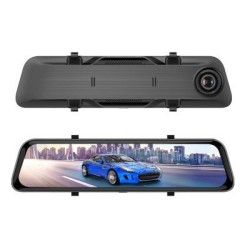 Digital Rear View Mirror DVR Loop Recording Front And Rear Lens 1080P2K 12 Inch LCD With 24 Hours Parking Monitor