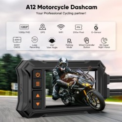 Motorcycle Locomotive Tachograph 3 Inch WIFI HD 1080P Whole Machine Waterproof